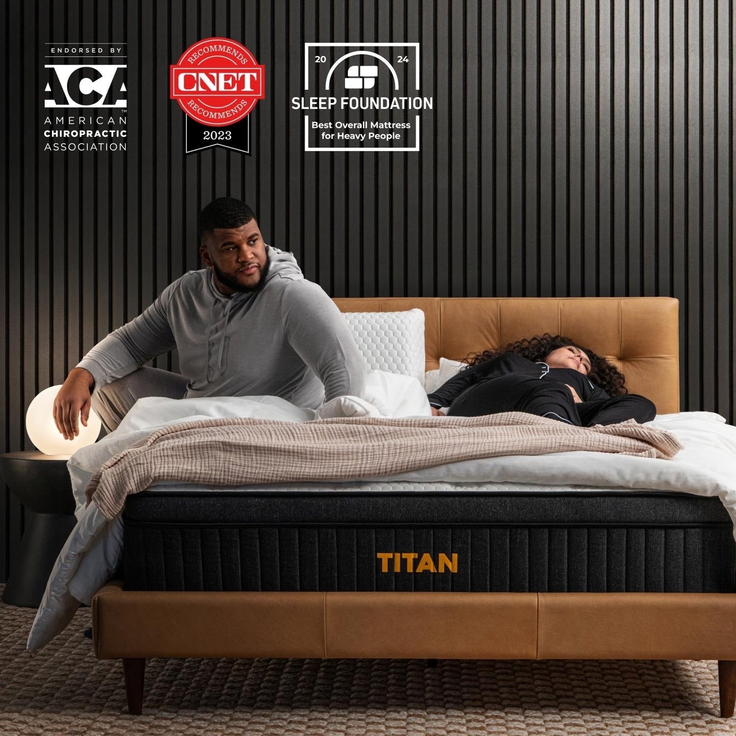 Brooklyn Bedding Titan 13 Hybrid Luxe per chi dorme in modo comodo