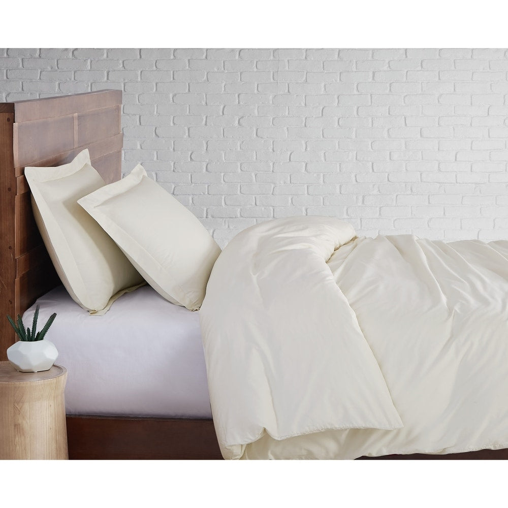 Set copripiumino in percalle di cotone a trama stretta Brooklyn Loom