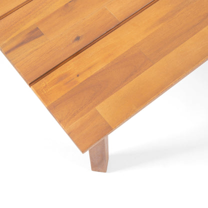 Set di divani a due posti in legno di acacia Brooklyn Outdoor con tavolino da caffè di Christopher Knight Home