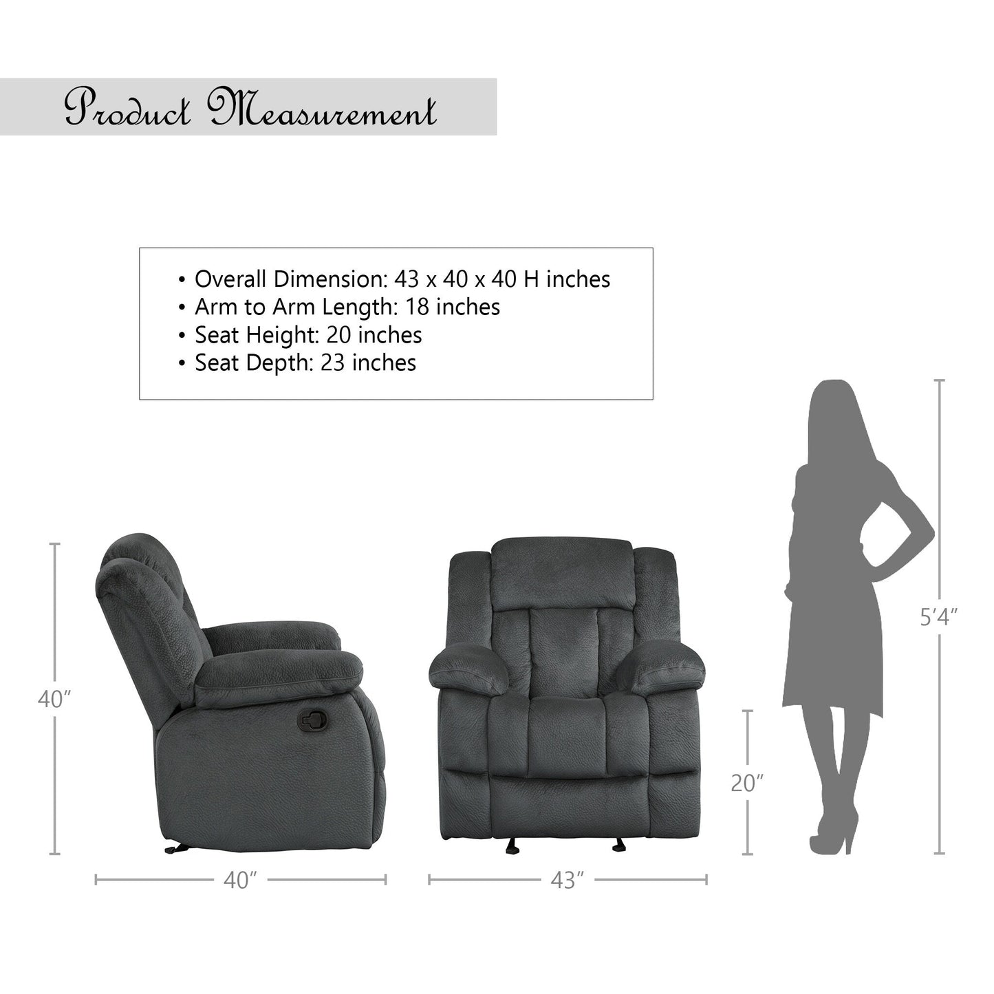 Poltrona reclinabile Brooks Glider