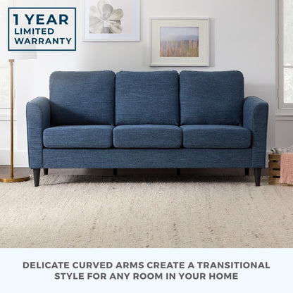 Divano imbottito con braccioli curvi Brookside Clara 73