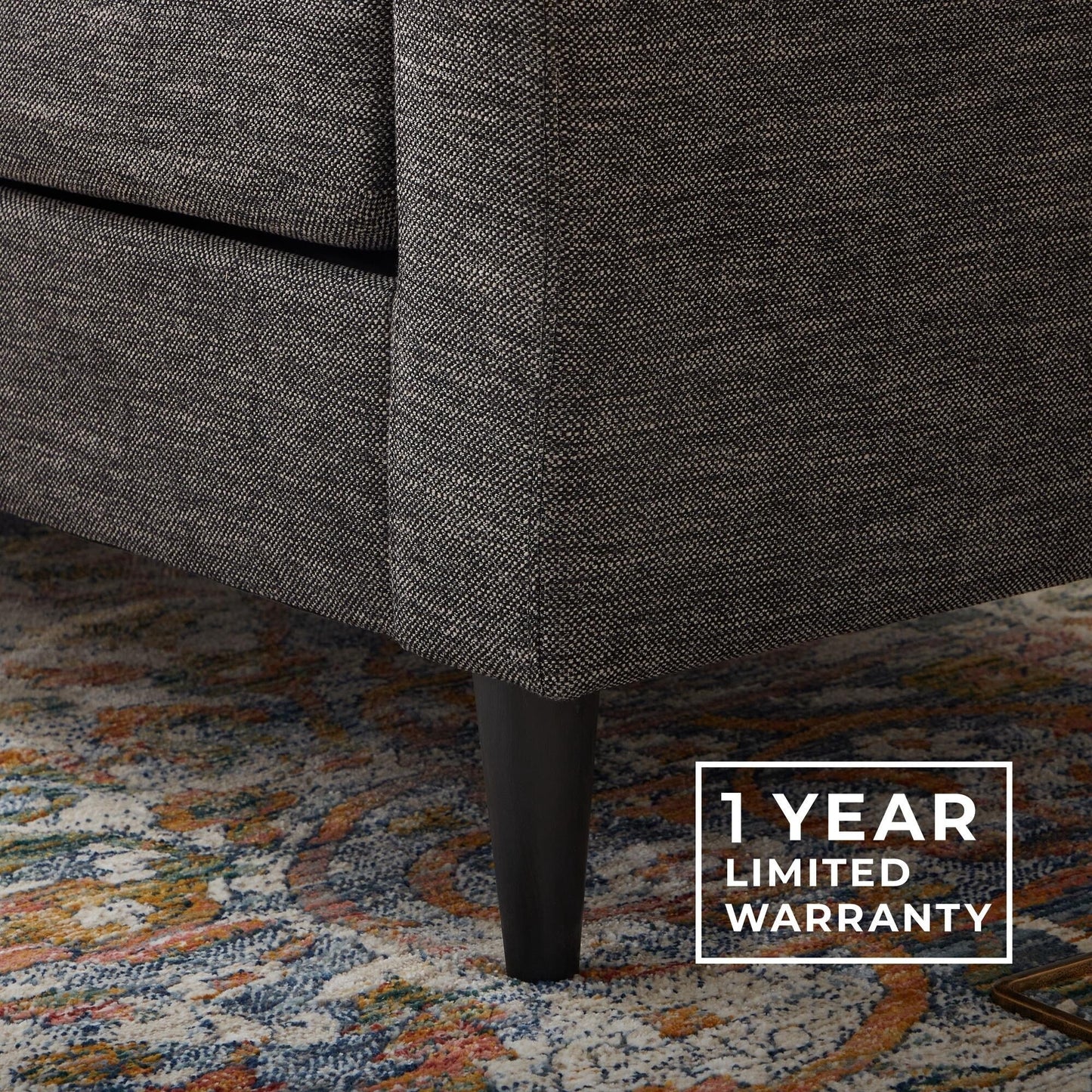 Divano imbottito con braccioli a cucchiaio Brookside Ellen 75