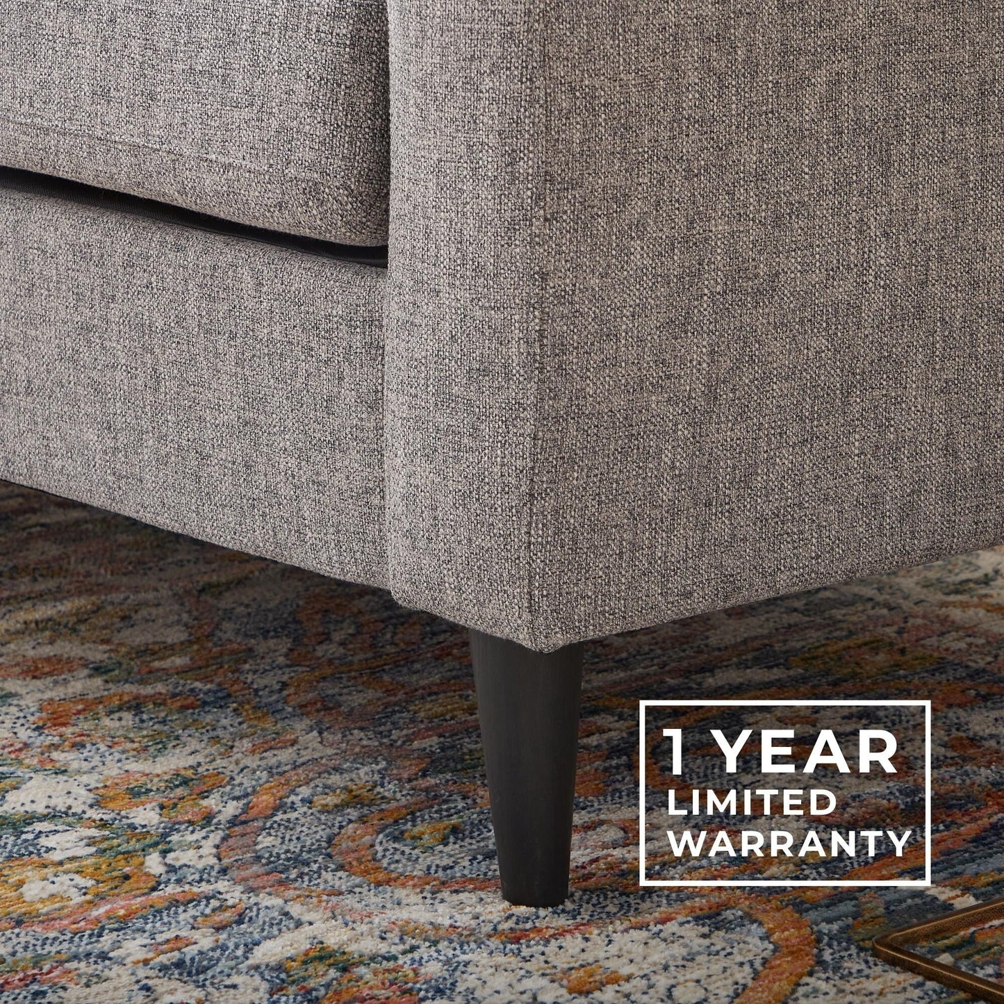 Divano imbottito con braccioli a cucchiaio Brookside Ellen 75