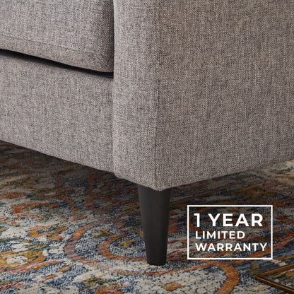 Divano imbottito con braccioli a cucchiaio Brookside Ellen 75