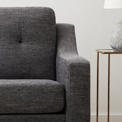 Divano imbottito con braccioli a cucchiaio Brookside Ellen 75