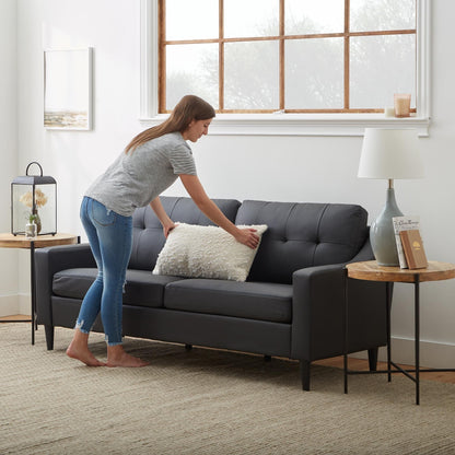 Divano imbottito con braccioli a cucchiaio Brookside Ellen 75