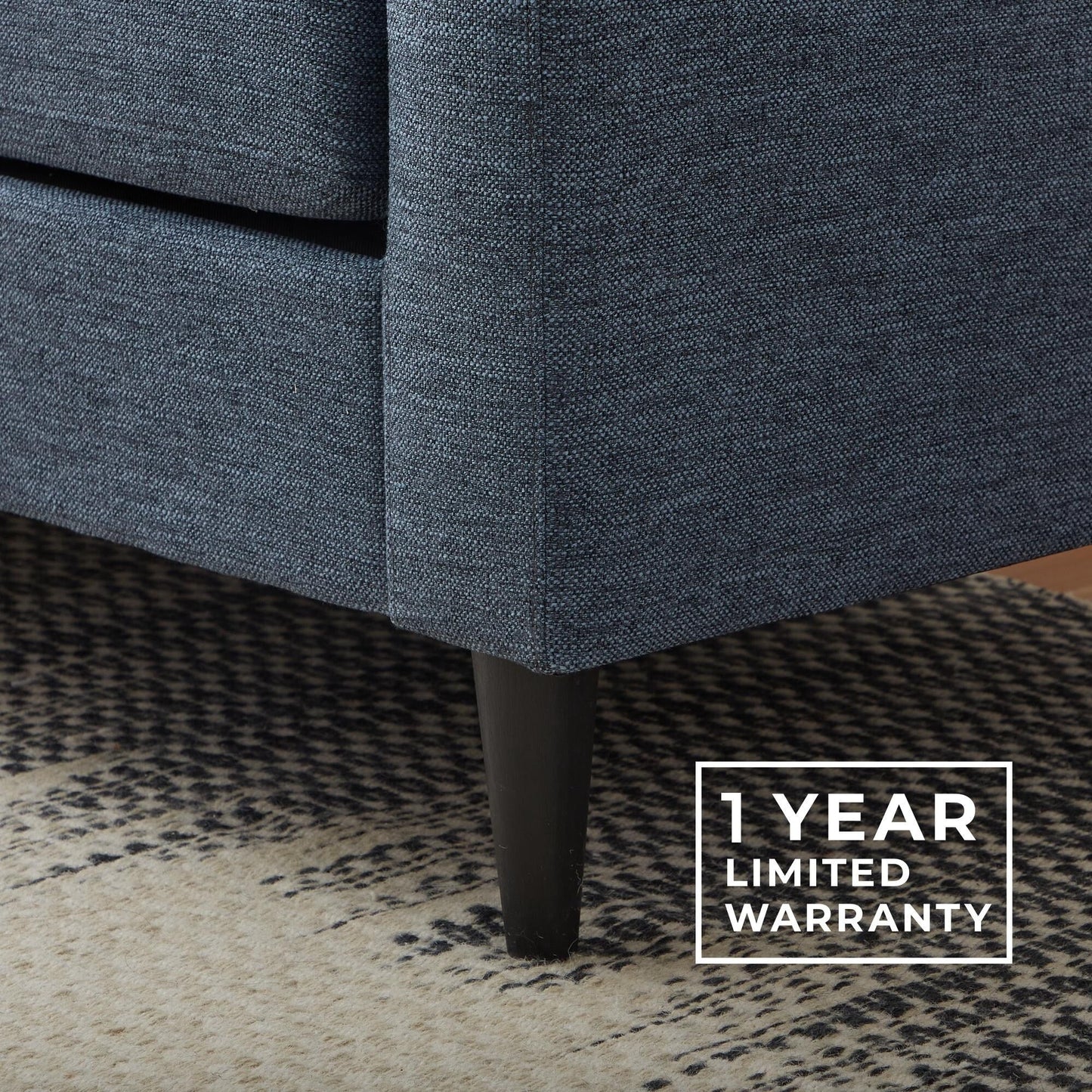 Divano imbottito con braccioli a cucchiaio Brookside Ellen 75