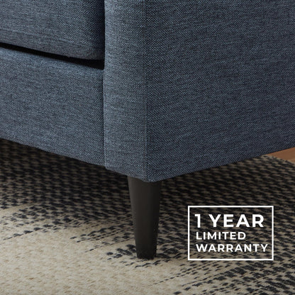 Divano imbottito con braccioli a cucchiaio Brookside Ellen 75