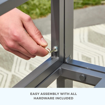 Sedia decorativa da esterno Brookside Meg in metallo con cuscini