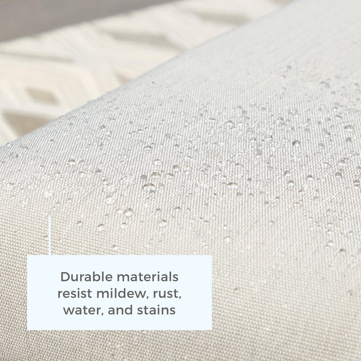 Sedia decorativa da esterno Brookside Meg in metallo con cuscini