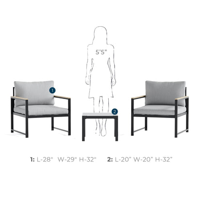 Sedia decorativa da esterno Brookside Meg in metallo con cuscini