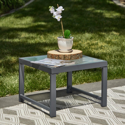 Sedia decorativa da esterno Brookside Meg in metallo con cuscini