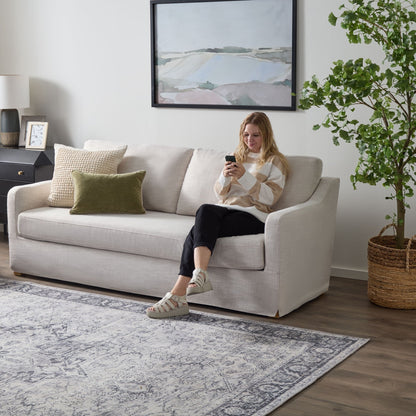 Divano imbottito Brookside Nelle a 3 posti