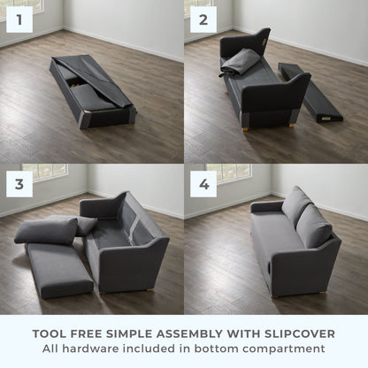 Divano imbottito Brookside Nelle a 3 posti