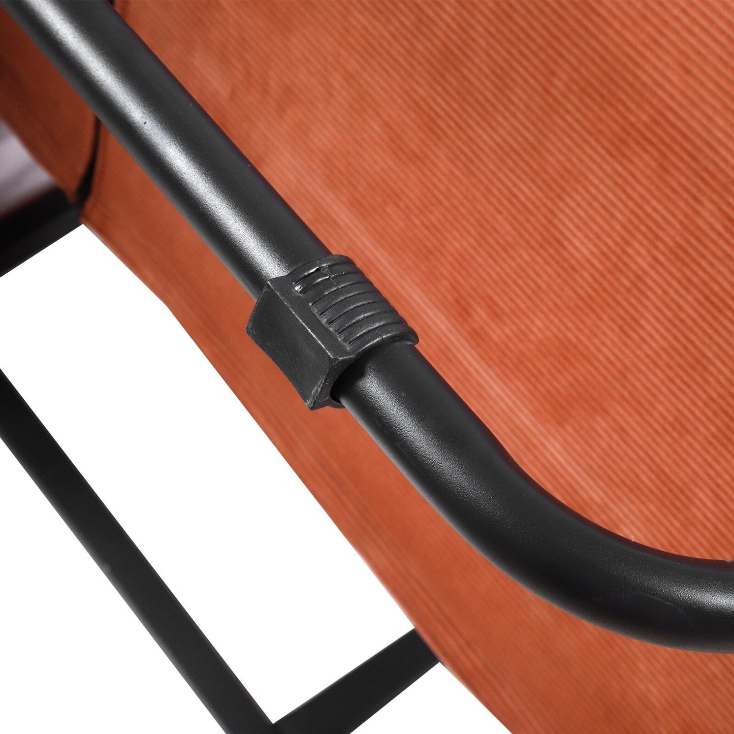 Divano letto singolo convertibile in velluto a coste marrone con schienale reclinabile