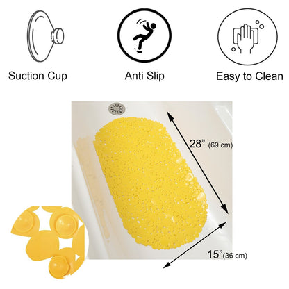 Tappetino antiscivolo ovale per vasca da bagno Bubbles 28 L x 15 W