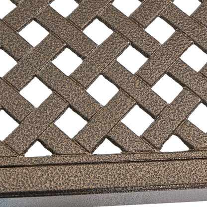 Set da pranzo per esterni Bullpond in alluminio/vimini marrone da 9 pezzi di Christopher Knight Home