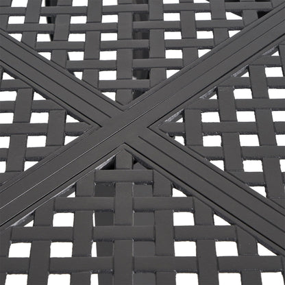 Set da pranzo per esterni Bullpond in alluminio/vimini marrone da 9 pezzi di Christopher Knight Home