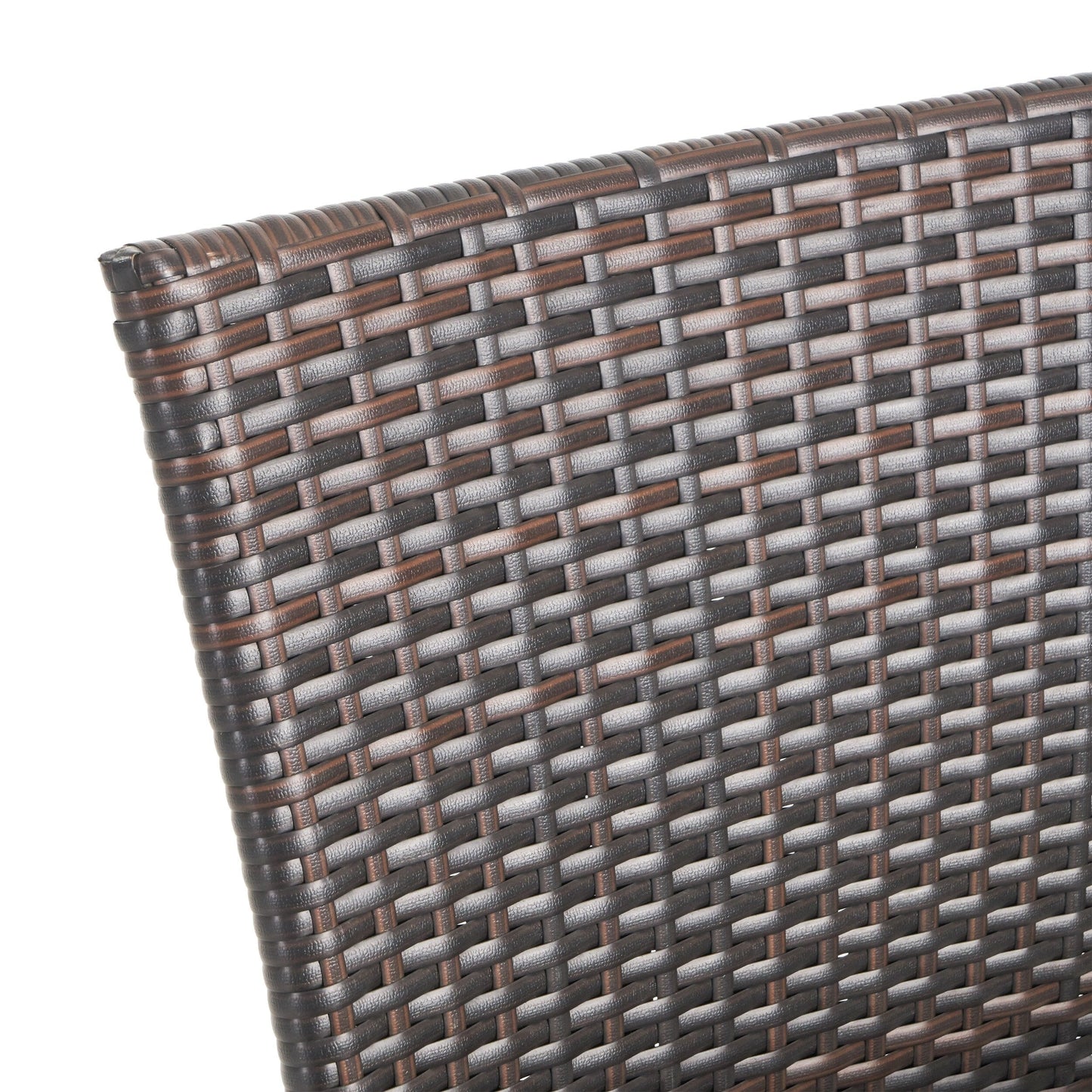 Set da pranzo per esterni Bullpond in alluminio/vimini marrone da 9 pezzi di Christopher Knight Home