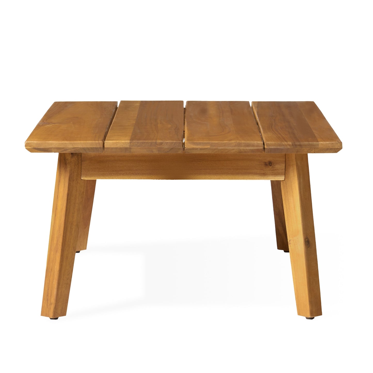 Christopher Knight Home Burchett, set di divani e tavolini da esterno in legno di acacia con cuscini Sunbrella opzionali