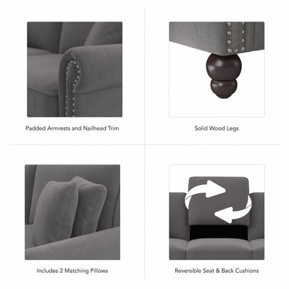 Divano grande da soggiorno a 3 posti Coventry 85W di Bush Furniture