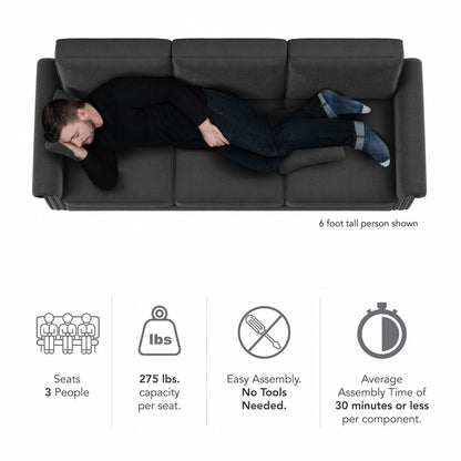 Divano grande da soggiorno a 3 posti Coventry 85W di Bush Furniture