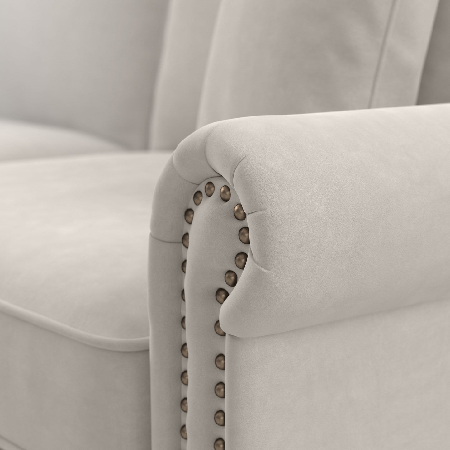 Divano grande da soggiorno a 3 posti Coventry 85W di Bush Furniture