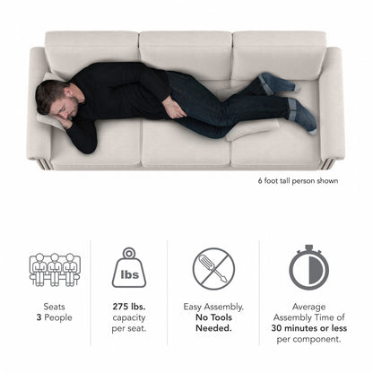 Divano grande da soggiorno a 3 posti Coventry 85W di Bush Furniture