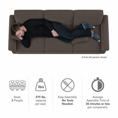 Divano grande da soggiorno a 3 posti Coventry 85W di Bush Furniture