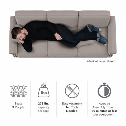 Divano grande da soggiorno a 3 posti Coventry 85W di Bush Furniture