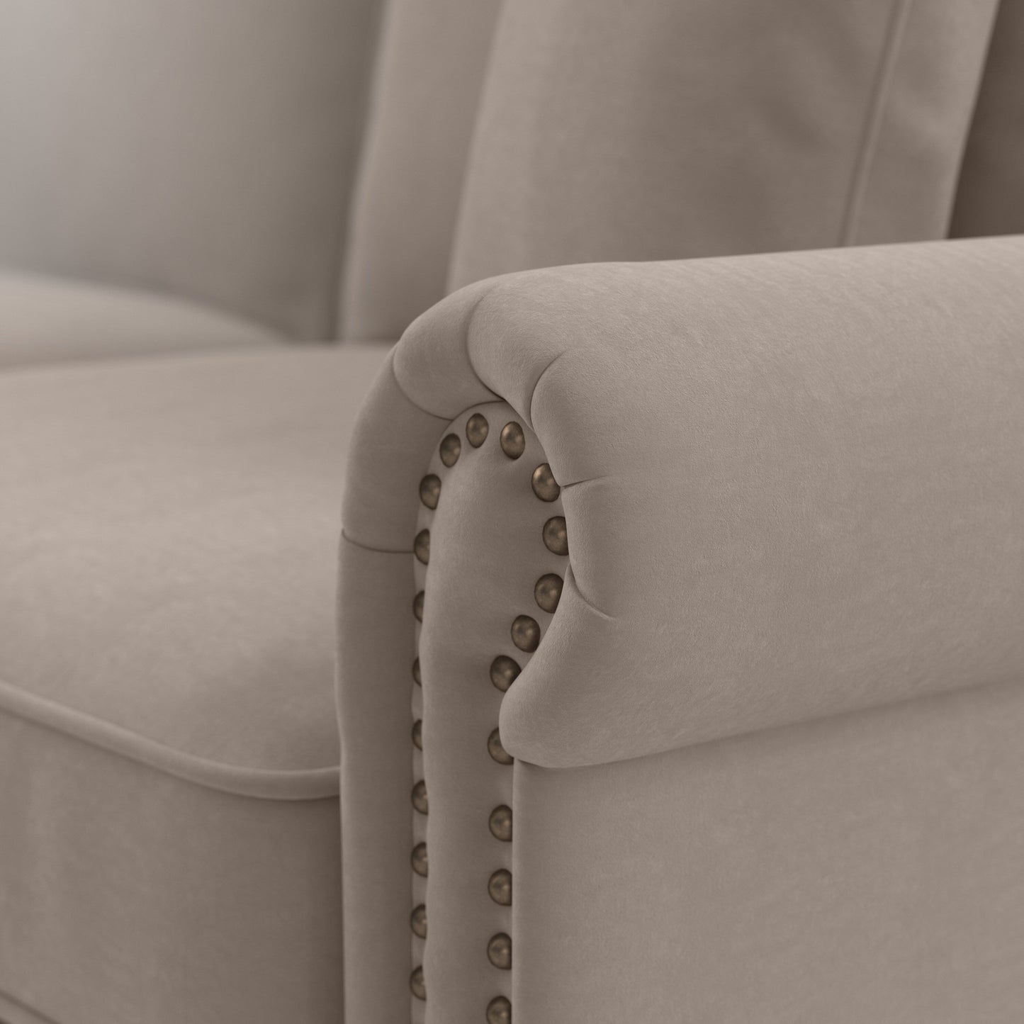 Divano grande da soggiorno a 3 posti Coventry 85W di Bush Furniture