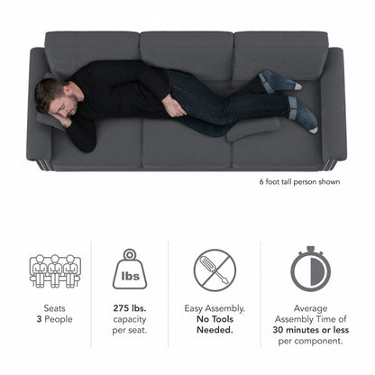 Divano grande da soggiorno a 3 posti Coventry 85W di Bush Furniture