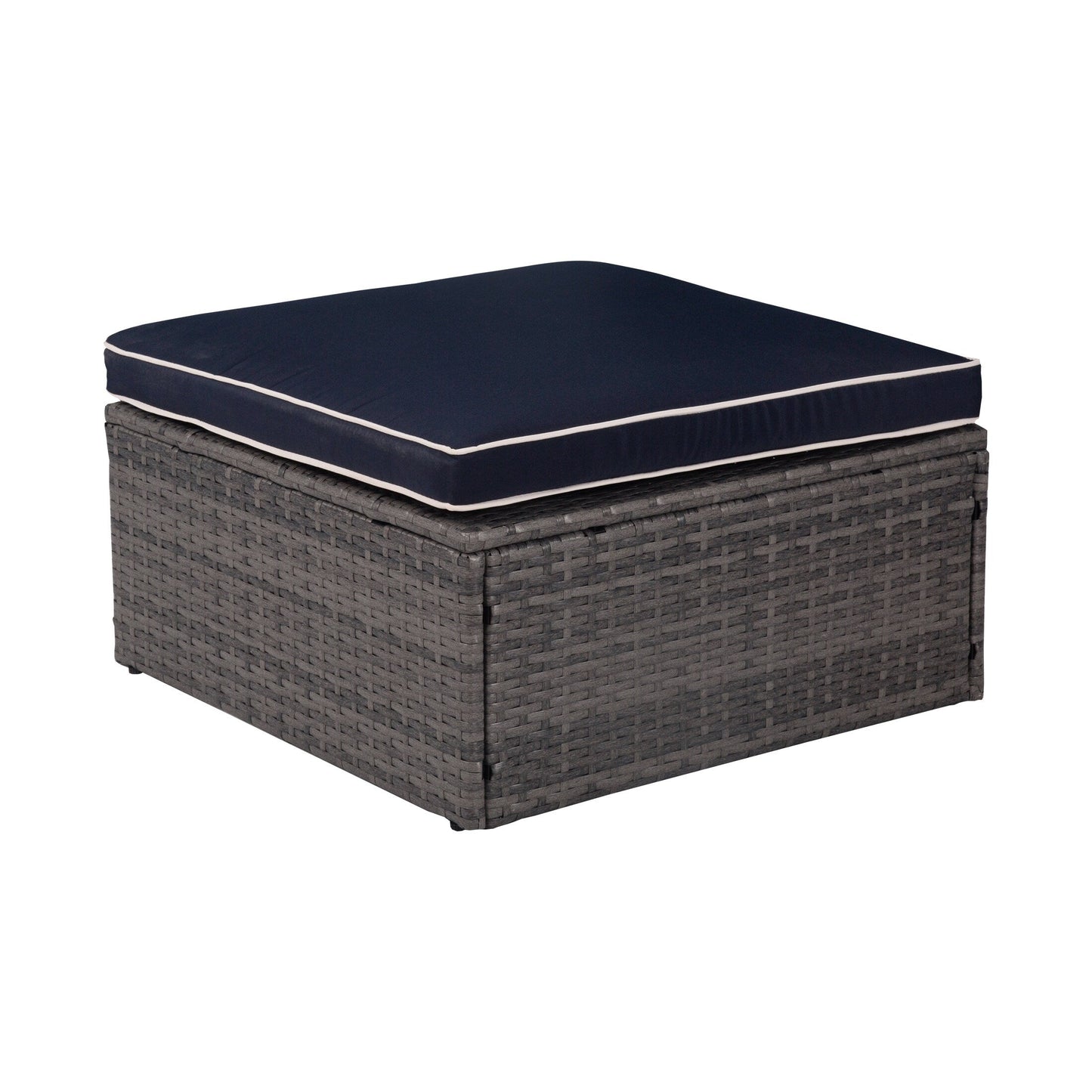 Divano componibile modulare da esterno York a 4 pezzi con cuscini