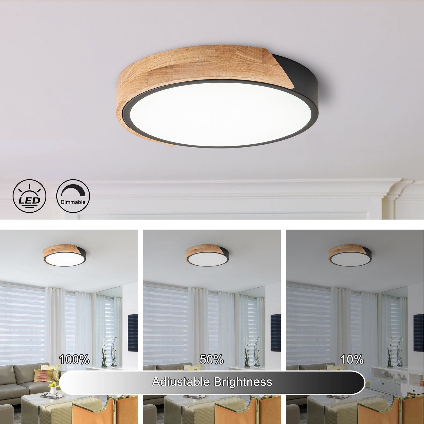 Lampada da soffitto a LED integrata Cattleya 5CCT