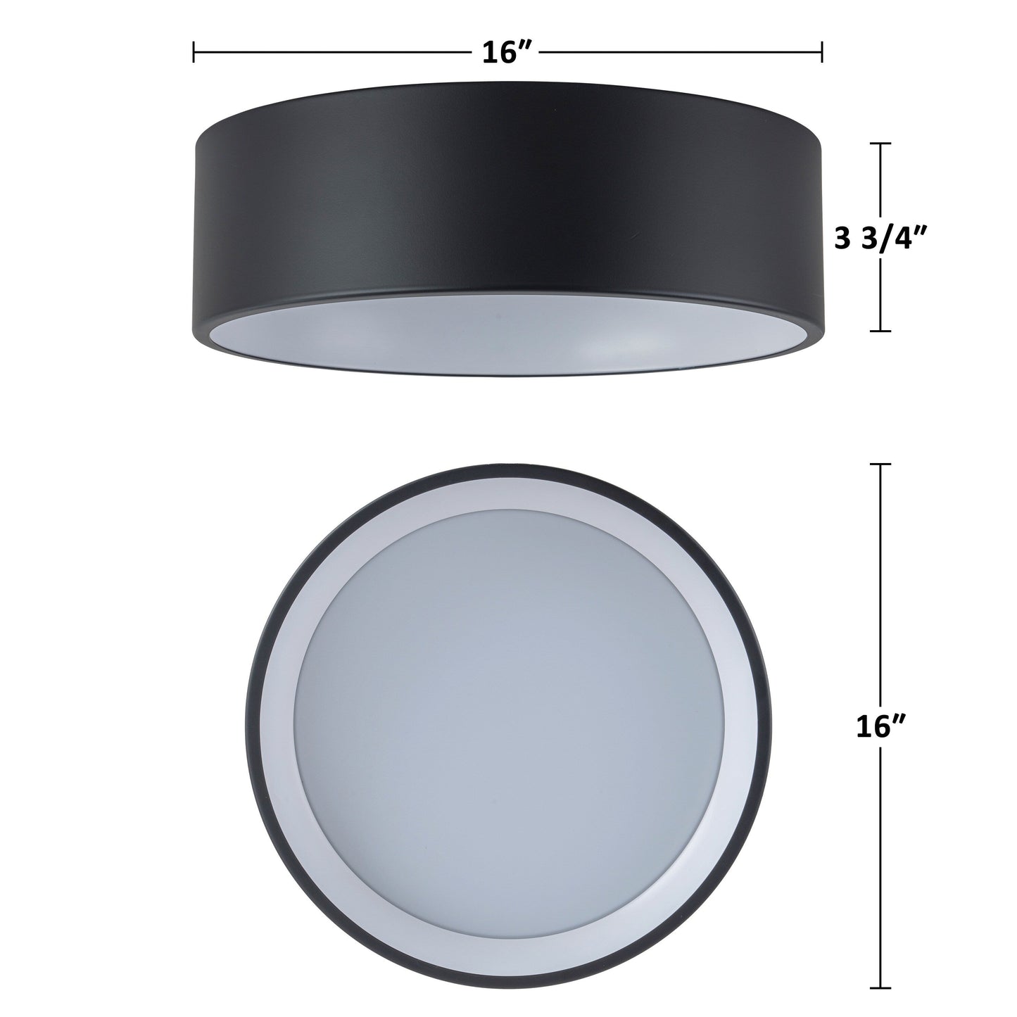 Lampada da soffitto a filo LED integrata Cattleya nera e effetto legno 3CCT