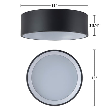 Lampada da soffitto a filo LED integrata Cattleya nera e effetto legno 3CCT