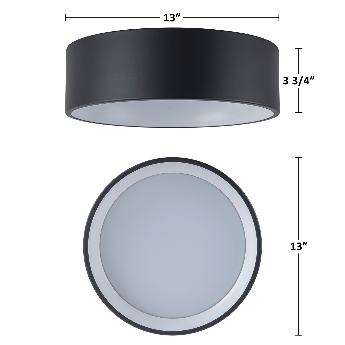 Lampada da soffitto a filo LED integrata Cattleya nera e effetto legno 3CCT