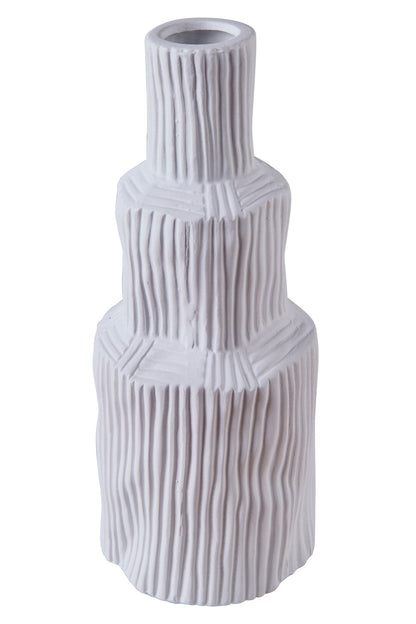 Cemento ondulato - Vaso Torre Bianco