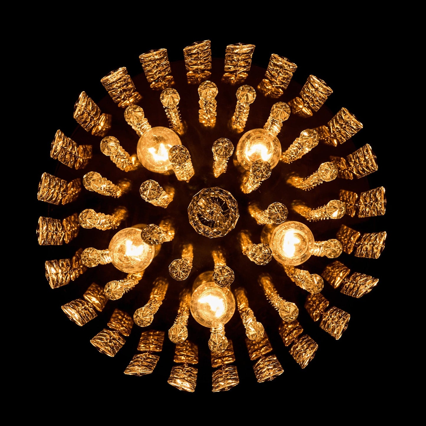 Lampadario da soffitto in cristallo a filo CO-Z 11 a 5 luci