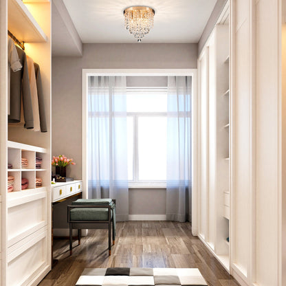 Lampadario da soffitto in cristallo a filo CO-Z 11 a 5 luci