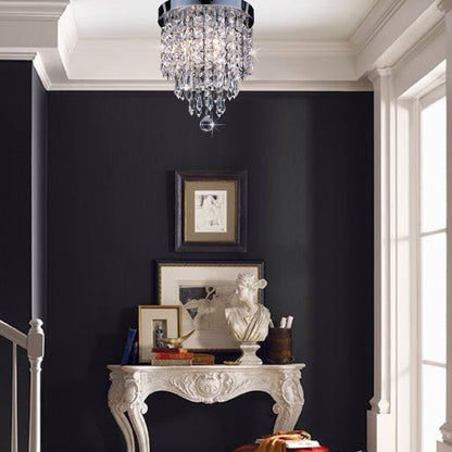 Lampadario in cristallo mini a 3 luci CO-Z con cristalli a goccia