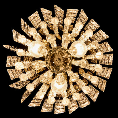 Lampadario in cristallo mini a 3 luci CO-Z con cristalli a goccia