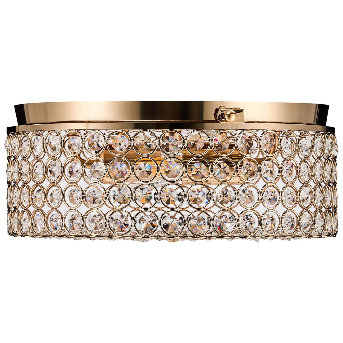 Lampada da soffitto moderna a 2 luci in cristallo rotondo CO-Z