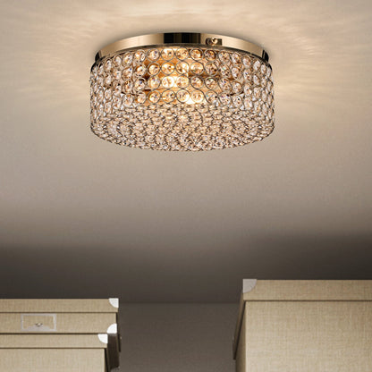 Lampada da soffitto moderna a 2 luci in cristallo rotondo CO-Z