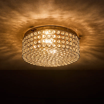 Lampada da soffitto moderna a 2 luci in cristallo rotondo CO-Z