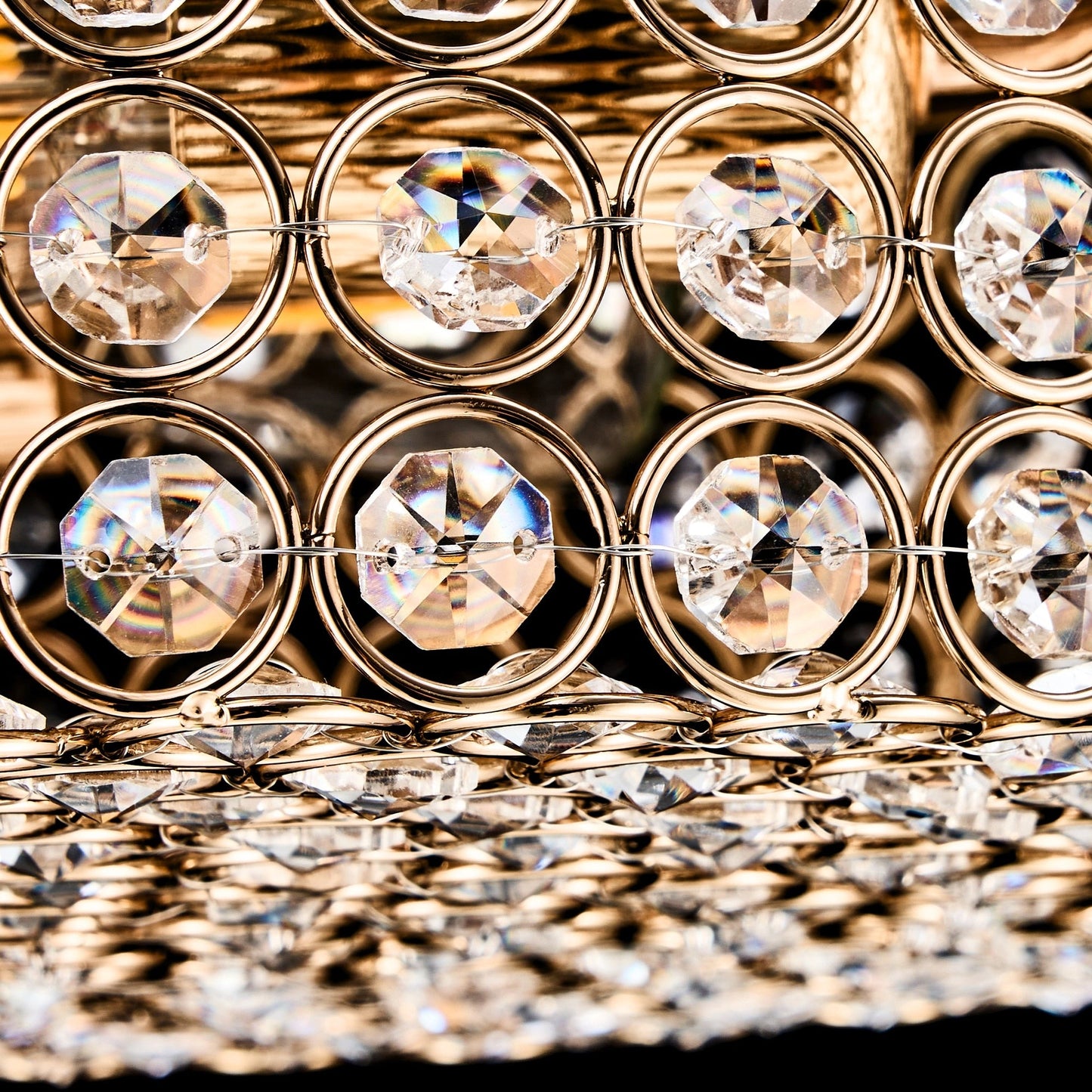 Lampada da soffitto moderna a 2 luci in cristallo rotondo CO-Z