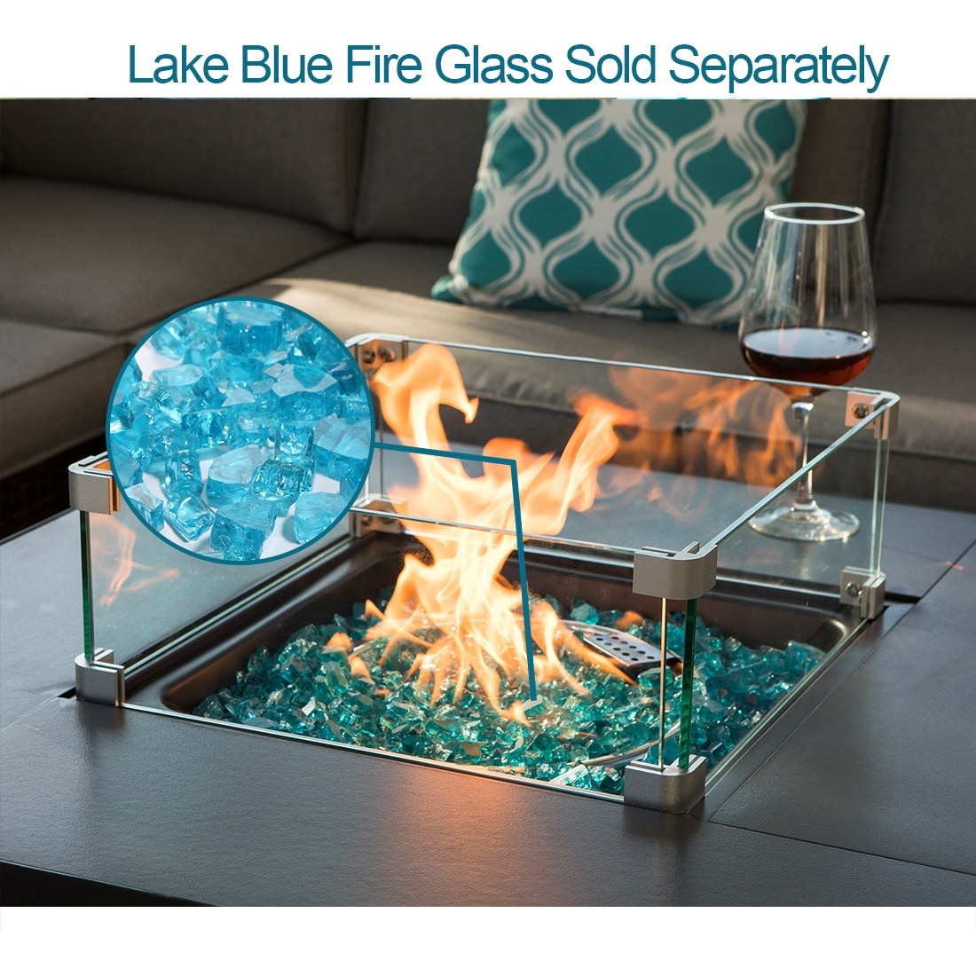 COSIEST - Set di divani componibili in vimini per esterni da 4 pezzi con tavolo per braciere