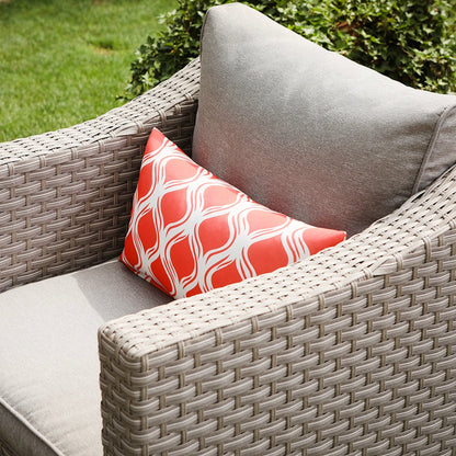 COSIEST Set da conversazione da 7 pezzi con cuscini per mobili da esterno