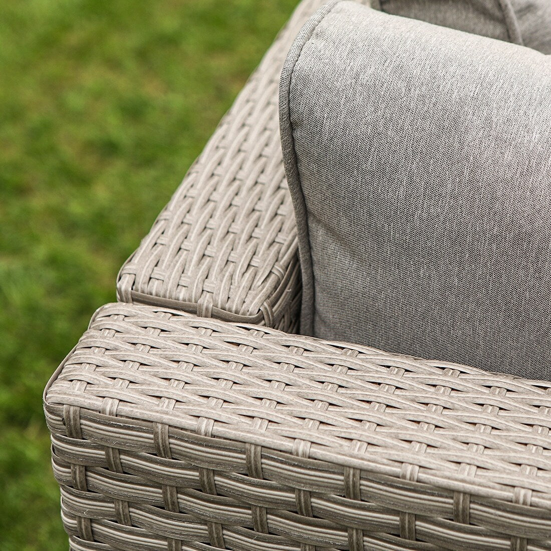 COSIEST - Set di divani componibili in vimini per esterni da 7 pezzi