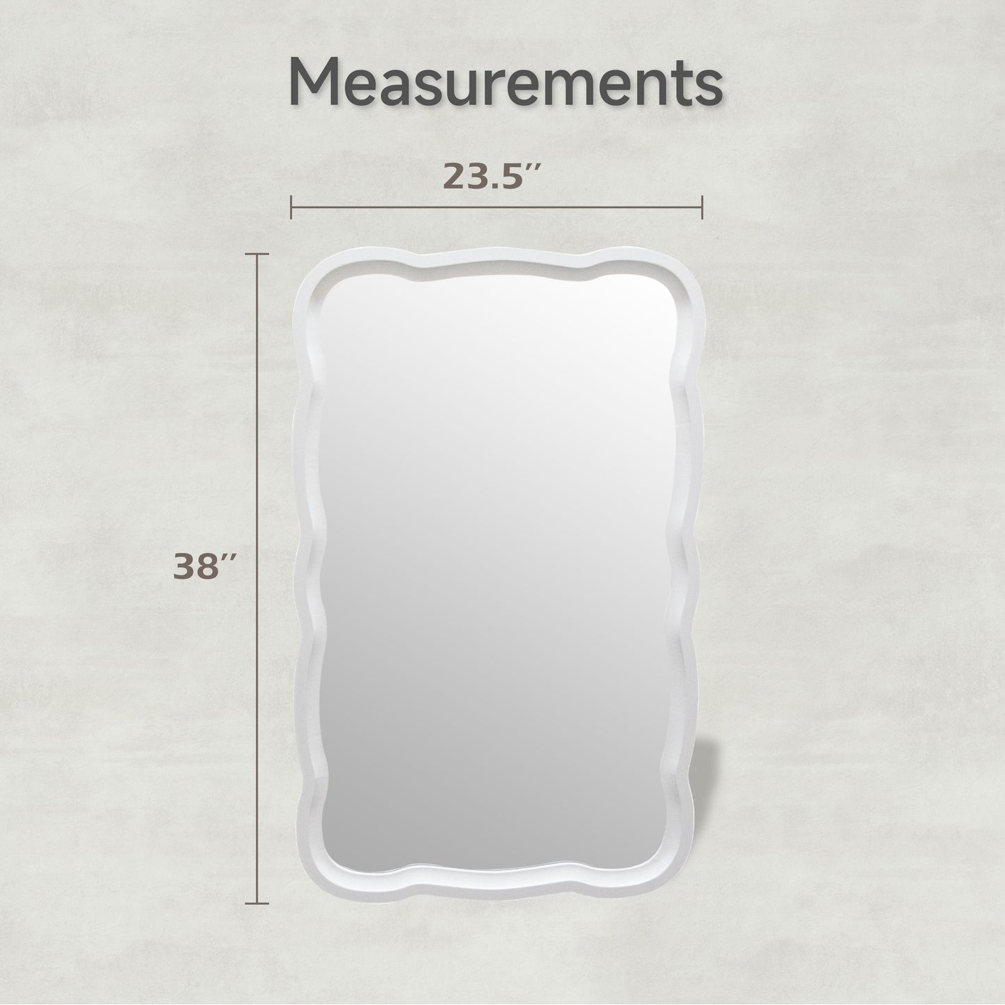 Specchio decorativo con cornice in legno curvato a conchiglia COZAYH